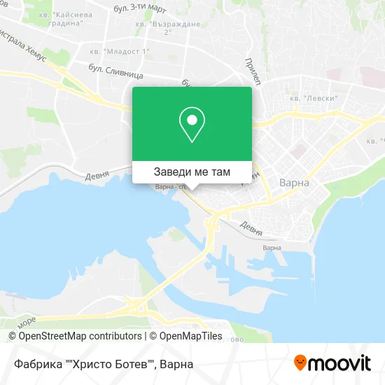 Фабрика ""Христо Ботев"" карта
