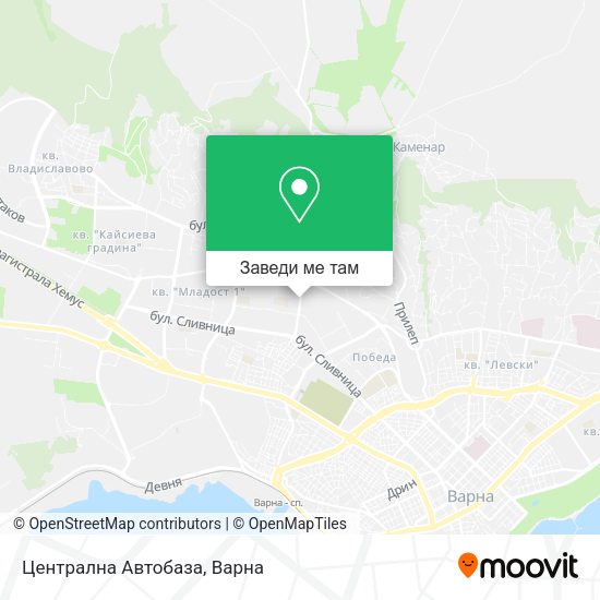 Централна Автобаза карта