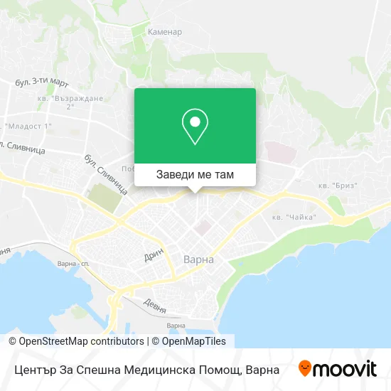 Център За Спешна Медицинска Помощ карта