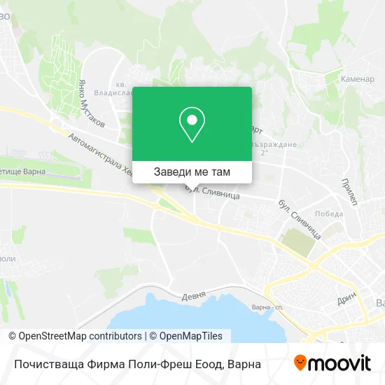 Почистваща Фирма Поли-Фреш Еоод карта