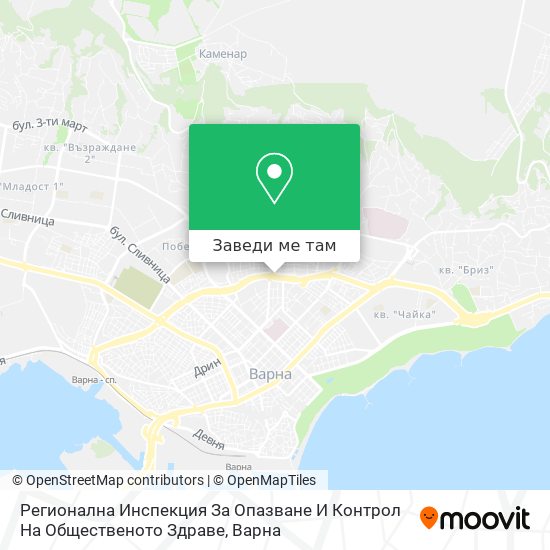 Регионална Инспекция За Опазване И Контрол На Общественото Здраве карта