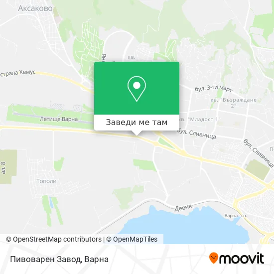 Пивоварен Завод карта