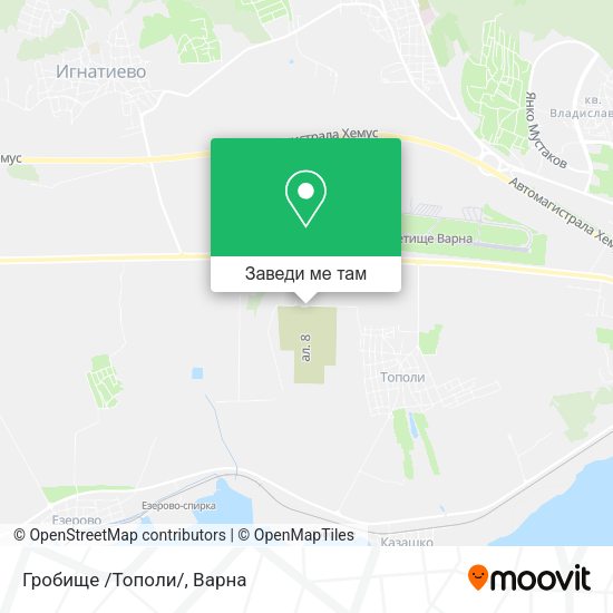 Гробище /Тополи/ карта