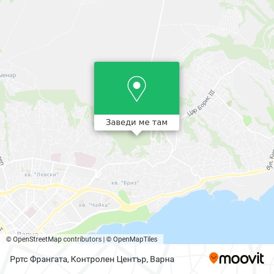 Рртс Франгата, Контролен Център карта