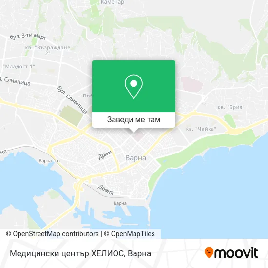 Медицински център ХЕЛИОС карта