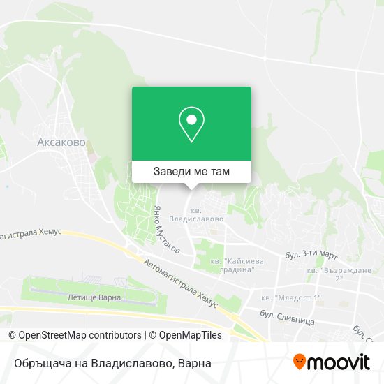 Обръщача на  Владиславово карта