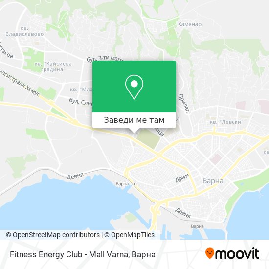 Fitness Energy Club - Mall Varna карта