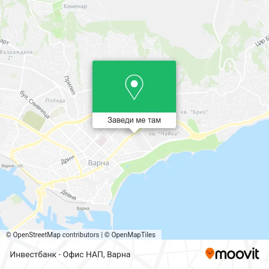 Инвестбанк - Офис НАП карта