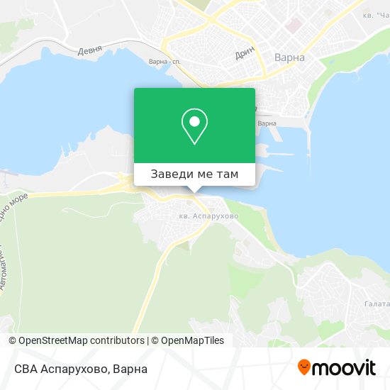 CBA Аспарухово карта