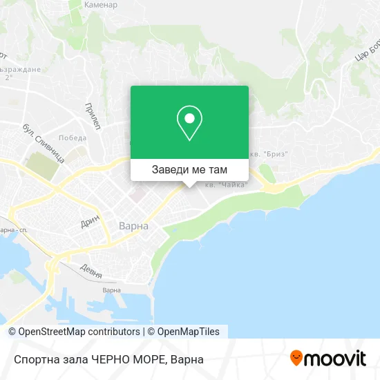 Спортна зала ЧЕРНО МОРЕ карта