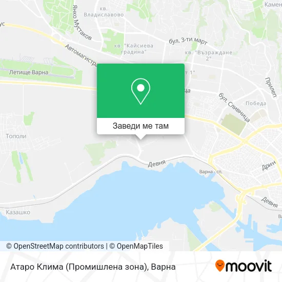 Атаро Клима (Промишлена зона) карта