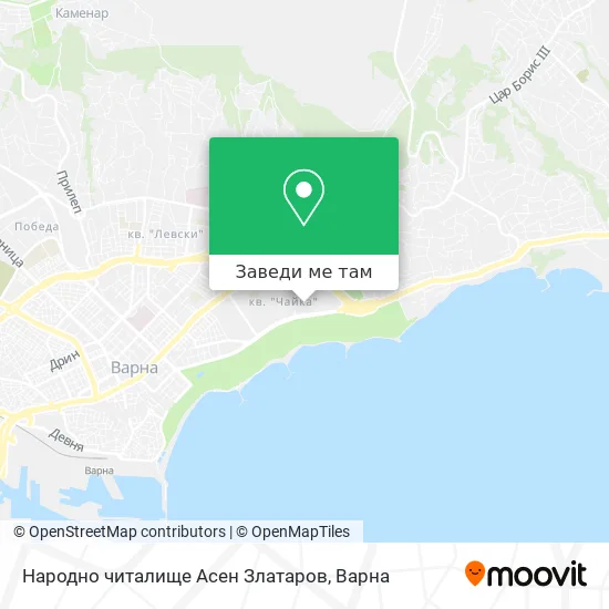 Народно читалище Асен Златаров карта