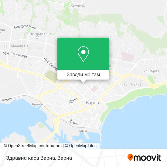 Здравна каса Варна карта