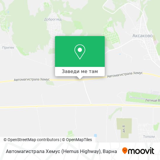 Автомагистрала Хемус (Hemus Highway) карта