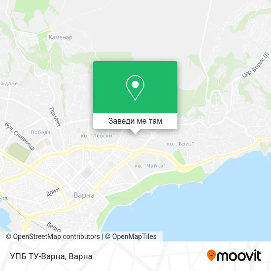 УПБ ТУ-Варна карта