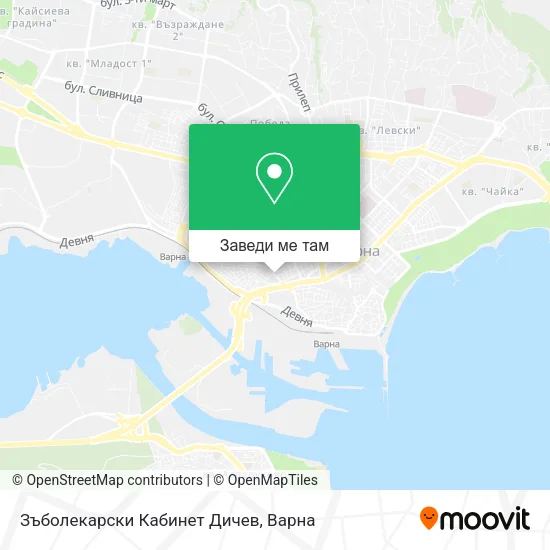 Зъболекарски Кабинет Дичев карта