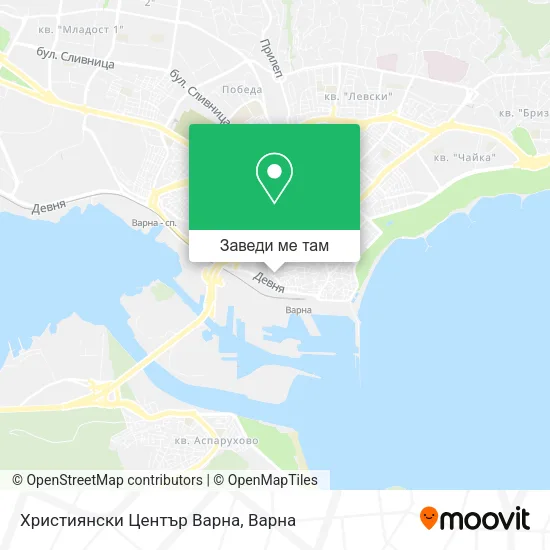 Християнски Център Варна карта