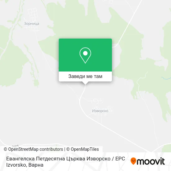 Евангелска Петдесятна Църква Изворско / EPC Izvorsko карта