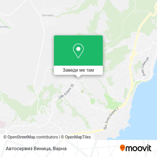 Автосервиз Виница карта