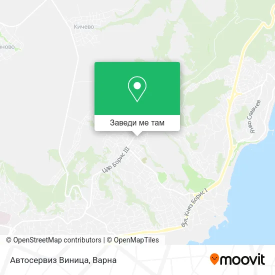 Автосервиз Виница карта