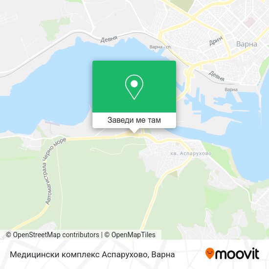 Медицински комплекс  Аспарухово карта