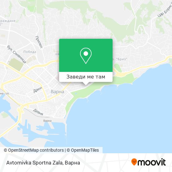 Avtomivka Sportna Zala карта