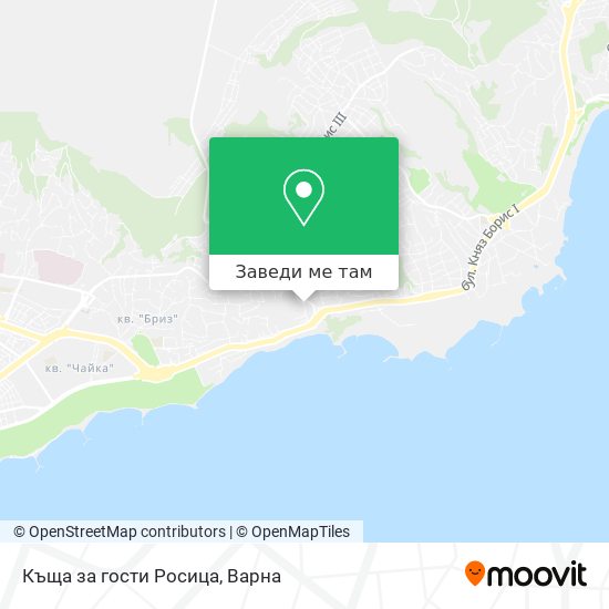 Къща за гости  Росица карта