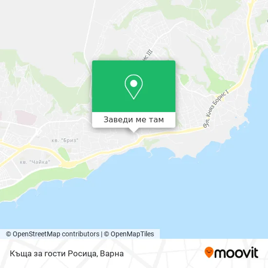 Къща за гости  Росица карта