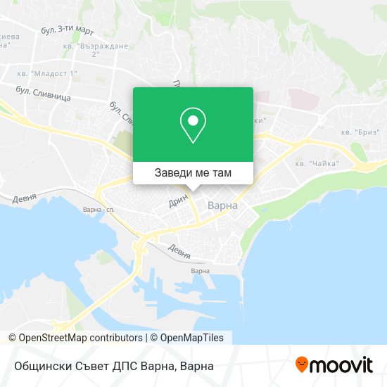 Общински Съвет ДПС Варна карта