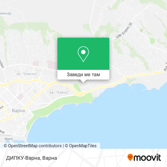 ДИПКУ-Варна карта