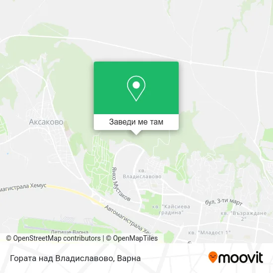 Гората над Владиславово карта