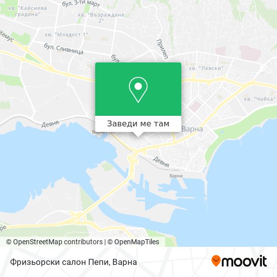 Фризьорски салон Пепи карта
