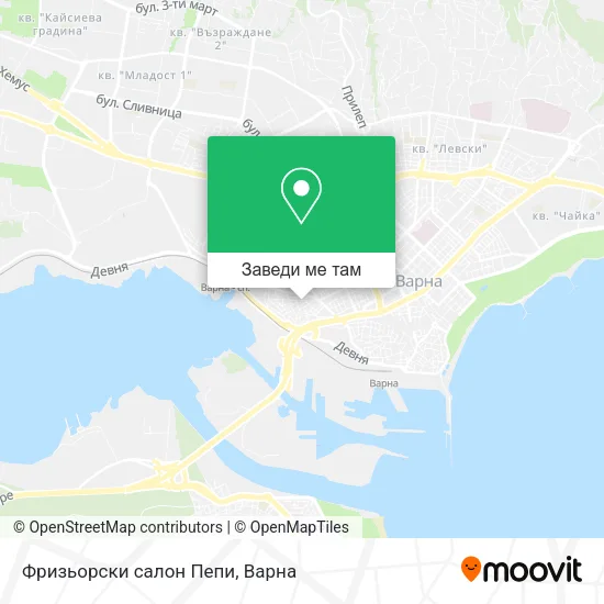 Фризьорски салон Пепи карта