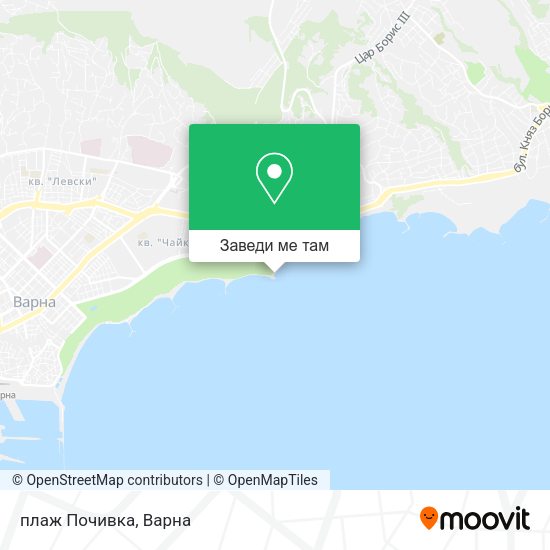 плаж  Почивка карта