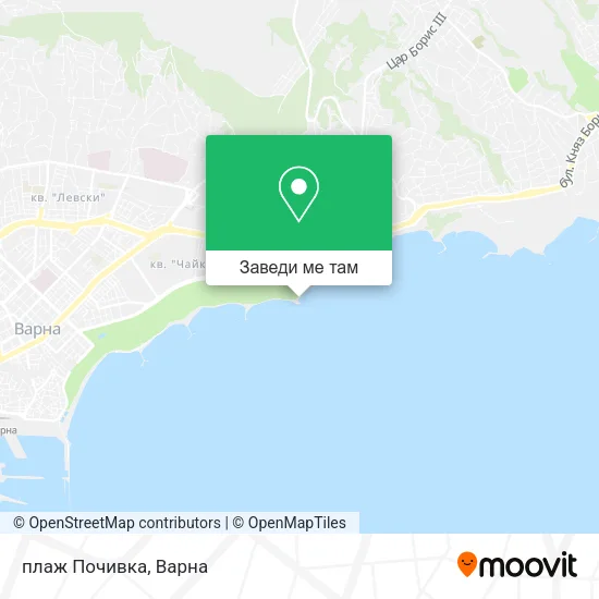 плаж  Почивка карта