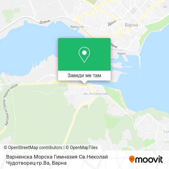 Варненска Морска Гимназия Св.Николай Чудотворец-гр.Ва карта