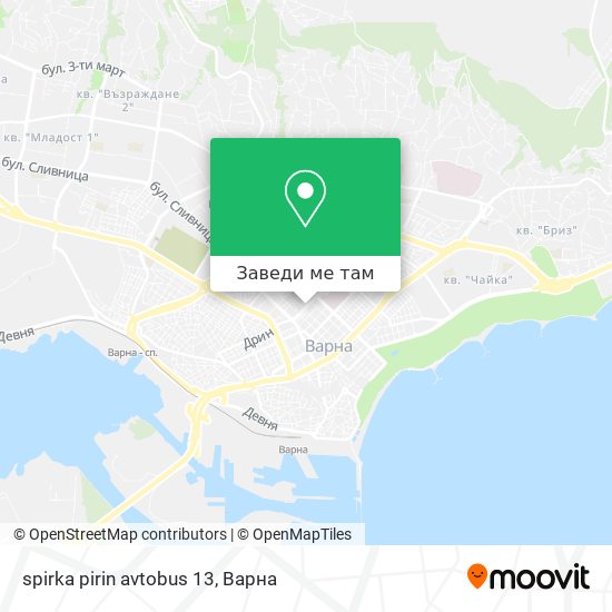 spirka pirin avtobus 13 карта
