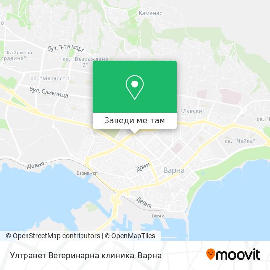 Ултравет Ветеринарна клиника карта