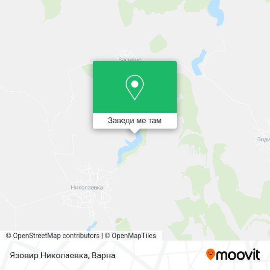 Язовир Николаевка карта