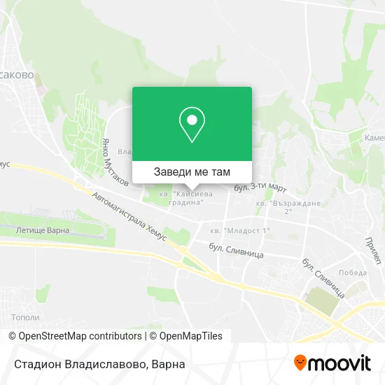 Стадион  Владиславово карта