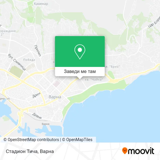 Стадион  Тича карта