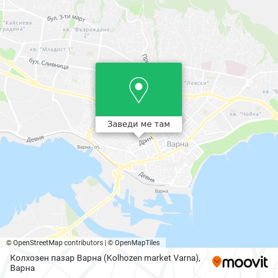 Колхозен пазар Варна (Kolhozen market Varna) карта