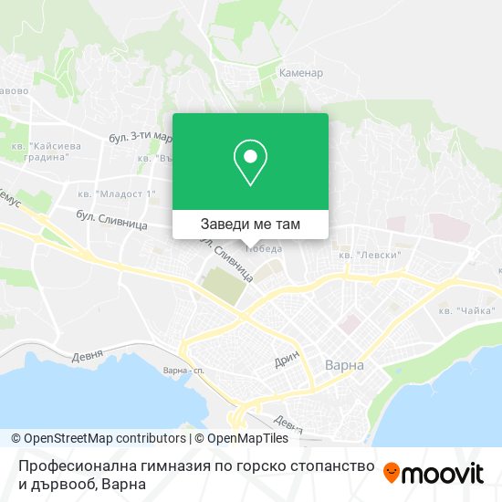Професионална гимназия по горско стопанство и дървооб карта