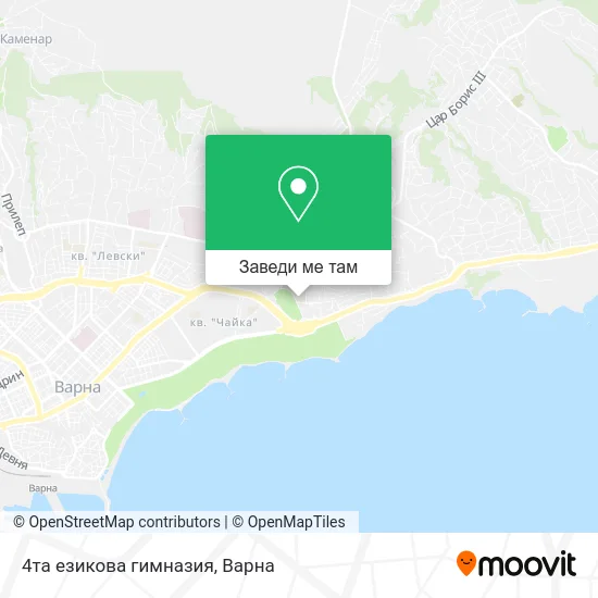 4та езикова гимназия карта