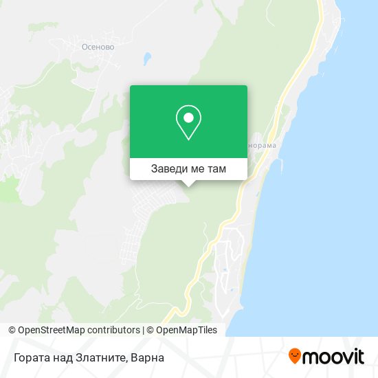 Гората над Златните карта