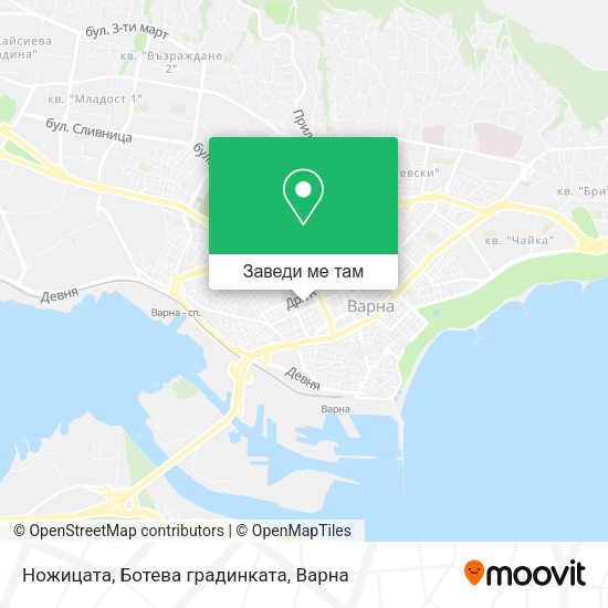 Ножицата, Ботева градинката карта