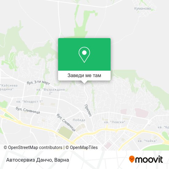 Автосервиз Данчо карта