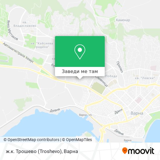 ж.к. Трошево (Troshevo) карта