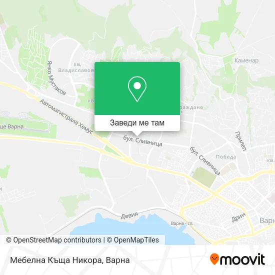 Мебелна Къща Никора карта