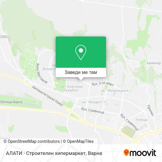 АЛАТИ - Строителен хипермаркет карта